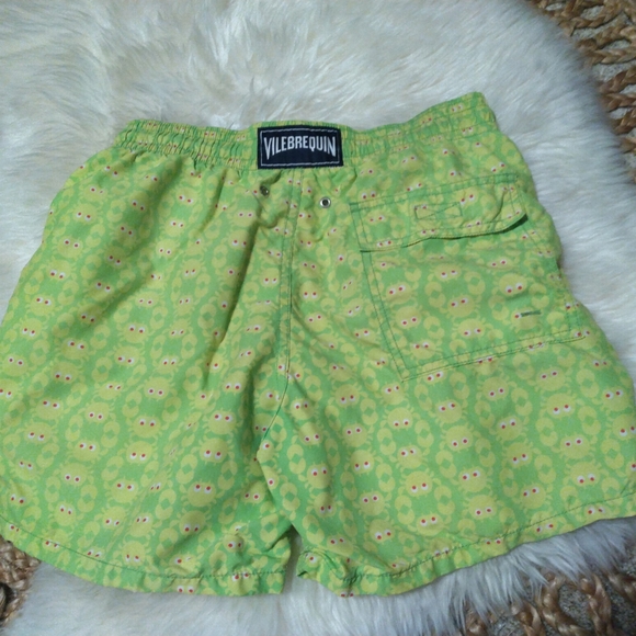 Green Patterned Swim Shorts - Picture 7 of 12